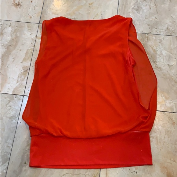 New York & Co vintage sheer red blouse. - Picture 3 of 3